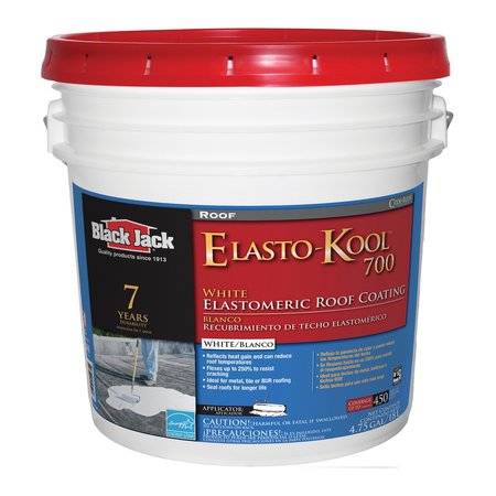 BLACK JACK Elasto-Kool 700 Gloss White Acrylic Roof Coating 5 gal 5527-1-30